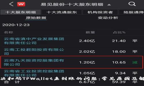 如何解决扫码TPWallet未到账的问题：常见原因及解决方法